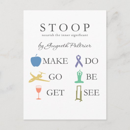 STOOP - Die innere bedeutsame Postkarte nähren (Vorderseite)