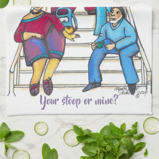 Stoop Geschichten Küchentuch (Gefaltet)