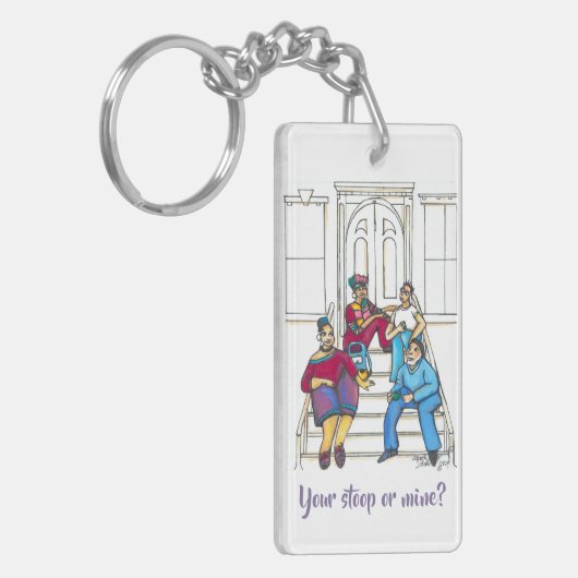 Stoop Stories Schlüsselanhänger (Vorderseite links)