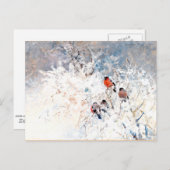 Stoopendaal - Bullfinches, Kunstmalerei Postkarte (Vorne/Hinten)