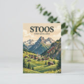 Stoos Schweiz Postkarte (Stehend Vorderseite)