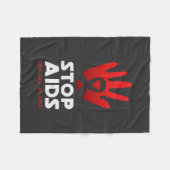 Stop Aids Fleecedecke (Vorderseite (Horizontal))