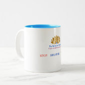 Stop Atme Denk Tasse (Vorderseite Links)