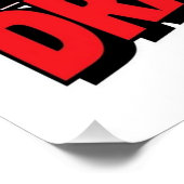 Stop Being Dramatic! Poster (Ecke)