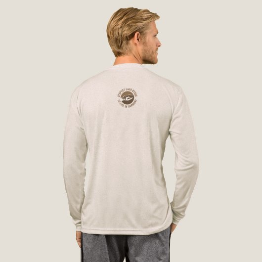 Stop Being Racist | Men's Long Sleeve Tri-Blend Shirt (Voller Rücken)