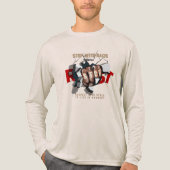 Stop Being Racist | Men's Long Sleeve Tri-Blend Shirt (Vorderseite)