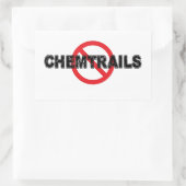 Stop Chemtrails Aufkleber (Tasche)
