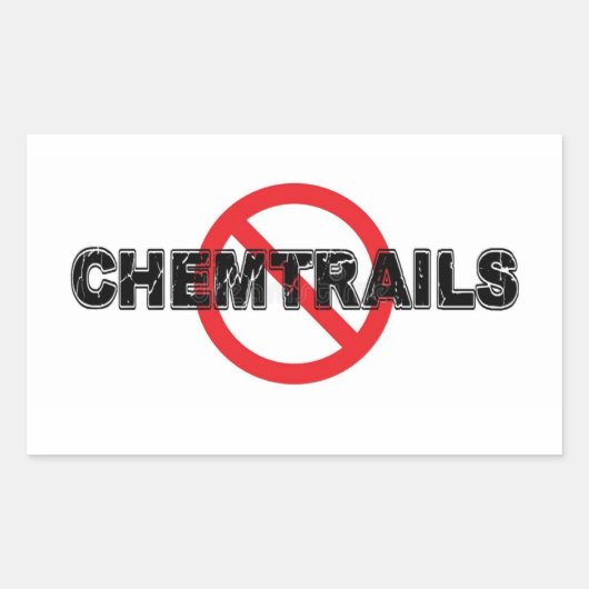 Stop Chemtrails Aufkleber (Vorderseite)