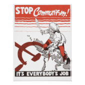 Stop Communism! Vintage Poster (Vorderseite)