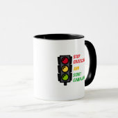 "Stop Criticizing" Mug Tasse (VorderseiteRechts)