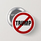 Stop Donald Trump Anti-Trump Pinback-Button Button (Vorne & Hinten)