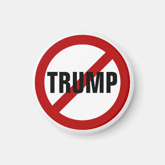 Stop Donald Trump Anti-Trump Pinback Button Magnet (Vorne)