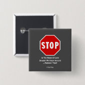STOP... Ein MisterP-Button Button (Vorne & Hinten)