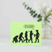 Stop following me, I'm a Creationist! Postkarte (Stehend Vorderseite)