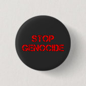 STOP Genozid | Nein zum Völkermord | Völkermord Button (Vorderseite)