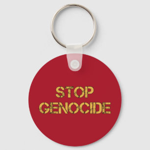 STOP Genozid Nein zum Völkermord Völkermord Schlüsselanhänger