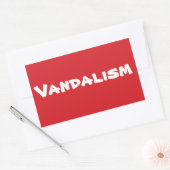 STOP Glaciers Stoppschild Rechteckiger Aufkleber (Umschlag)