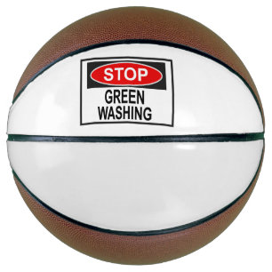 Stop Greenwashing-Schild (1) Basketball