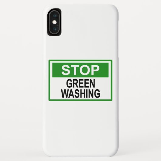 Stop Greenwashing-Schild Case-Mate iPhone Hülle (Rückseite)