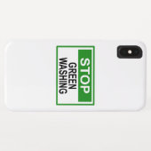 Stop Greenwashing-Schild Case-Mate iPhone Hülle (Rückseite (Horizontal))