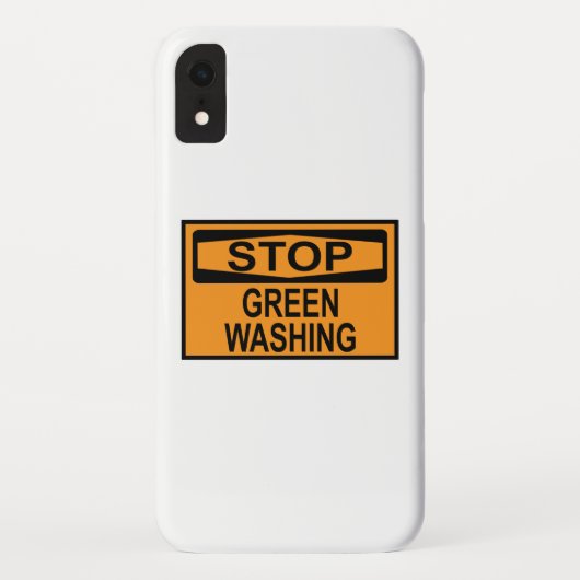 Stop Greenwashing-Schild Case-Mate iPhone Hülle (Rückseite)