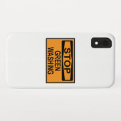 Stop Greenwashing-Schild Case-Mate iPhone Hülle (Rückseite (Horizontal))