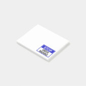 Stop Greenwashing-Schild Post-it Klebezettel (angewinkelt)