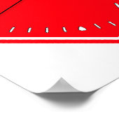 Stop Hammer Time Sign Clock Poster (Ecke)