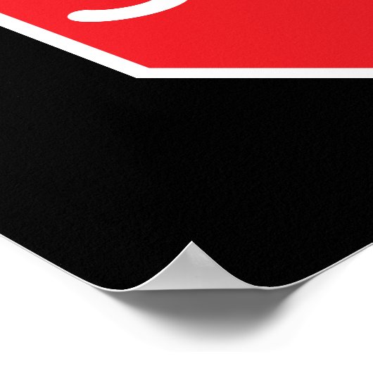 STOP  in the name of love Poster (Ecke)