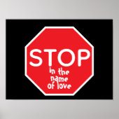 STOP  in the name of love Poster (Vorne)