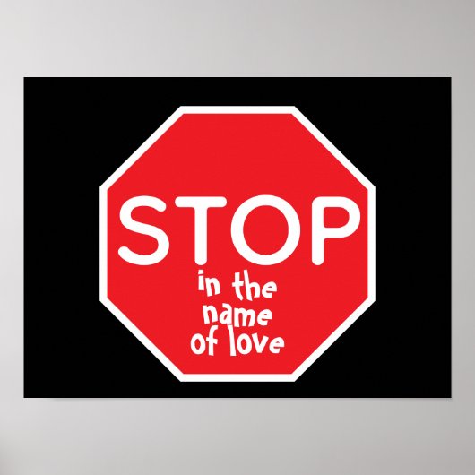 STOP in the name of love Poster (Vorne)