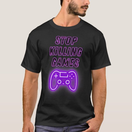 Stop Killing Games Gamer Controller Video Games Ga T-Shirt (Vorderseite)