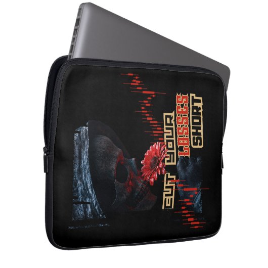 Stop loss | Motivation | Fantasy trade Design Laptopschutzhülle (Vorne Rechts)