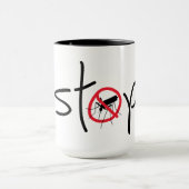 Stop malaria, zika of dengue. Virus, steek muggen. Tasse (Zentrum)
