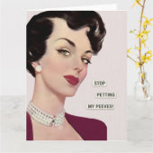 Stop Petting My Peeves Karte (Gelbe Blume)