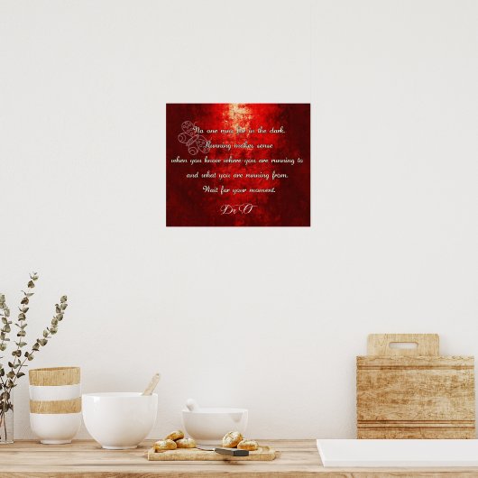 Stop running! poster (Küche)