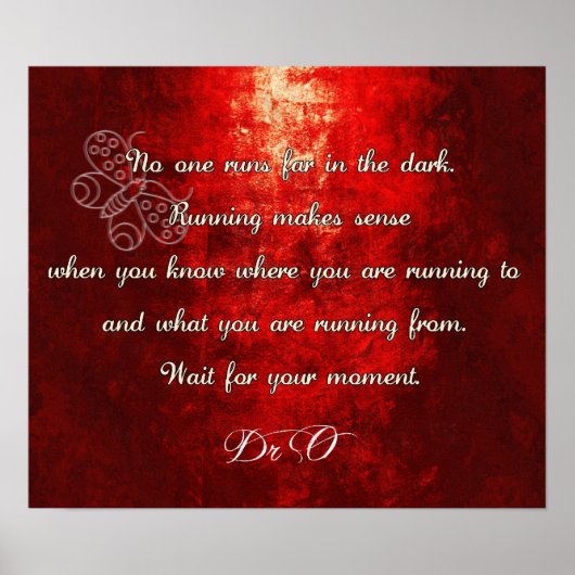 Stop running! poster (Vorne)