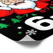 Stop Saying, Funny 67 Six Seven Christmas Santa Wo Poster (Ecke)