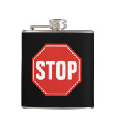 STOP-Schild Flachmann (Vorderseite)