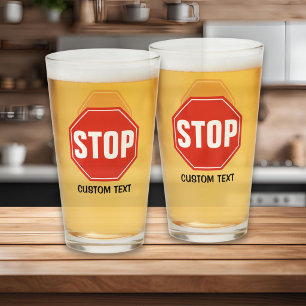 STOP-Schild Glas