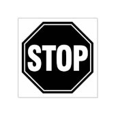 STOP-Schild Gummistempel (Prägung)