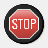 STOP Schild Magnet (Vorne)