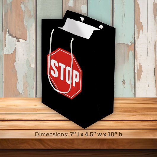 STOP-Schild Mittlere Geschenktüte