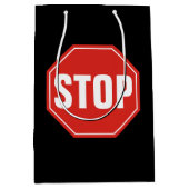 STOP-Schild Mittlere Geschenktüte (Vorderseite)