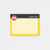 STOP-Schild Post-it Klebezettel (Vorderseite)