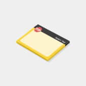 STOP-Schild Post-it Klebezettel (angewinkelt)