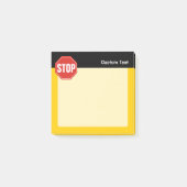 STOP-Schild Post-it Klebezettel (Vorderseite)