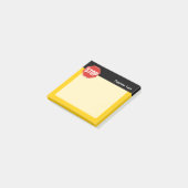 STOP-Schild Post-it Klebezettel (angewinkelt)