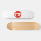 STOP-Schild Skateboard (Horizontal)