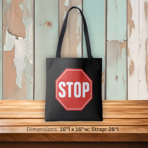 STOP-Schild Tasche
